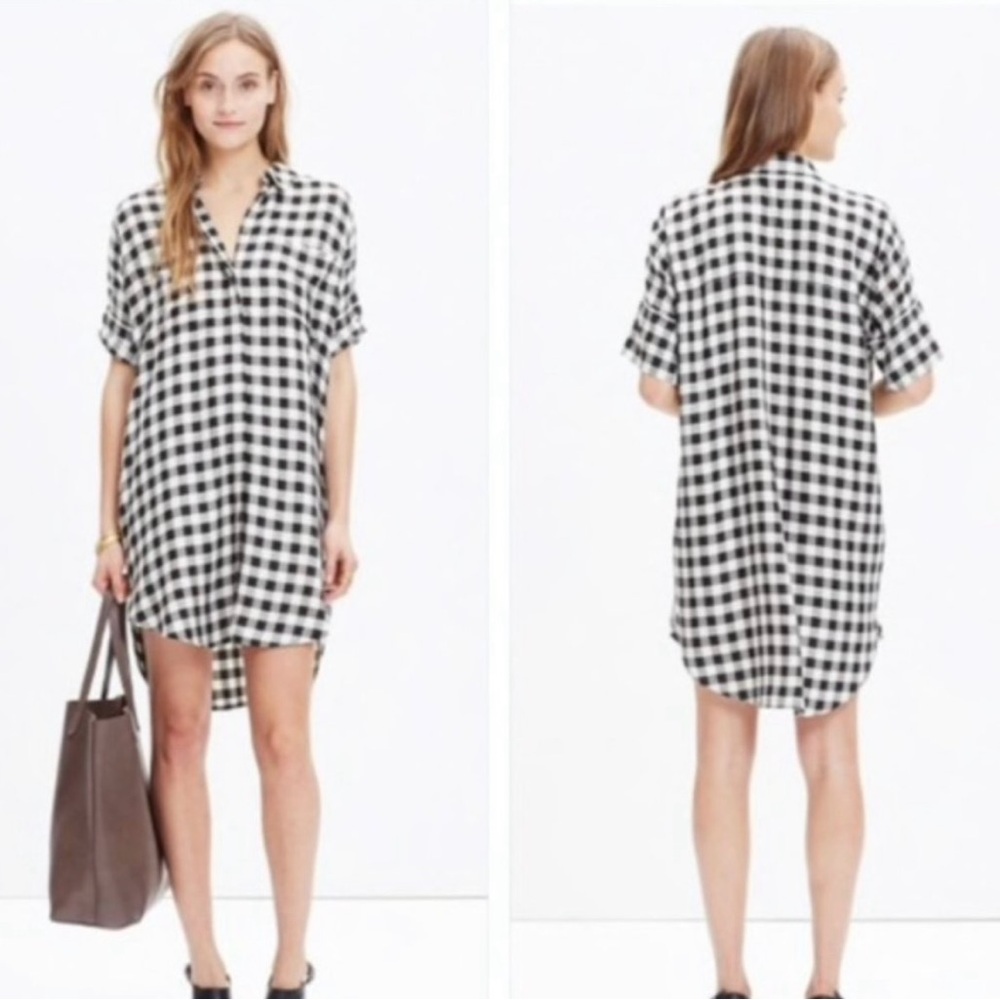Madewell Buffalo Plaid Shirt Dress
